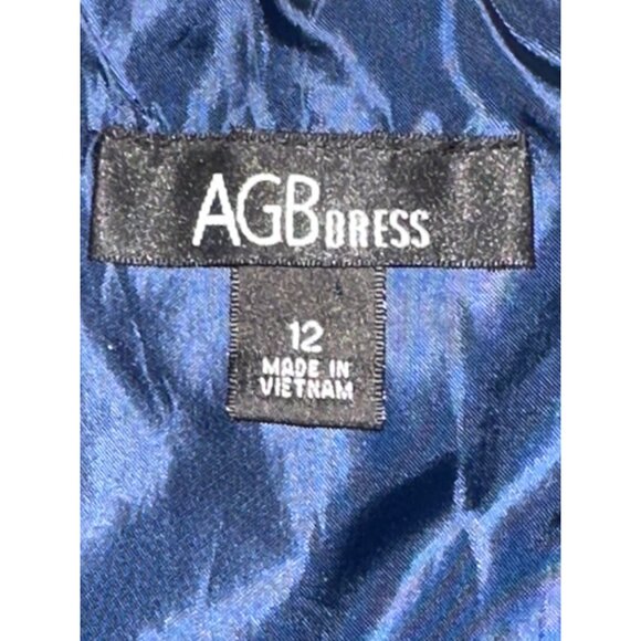 AGB Dress Multicolor Geometric Tribal Print Sheath Dress Size 12 Lined - Picture 8 of 16